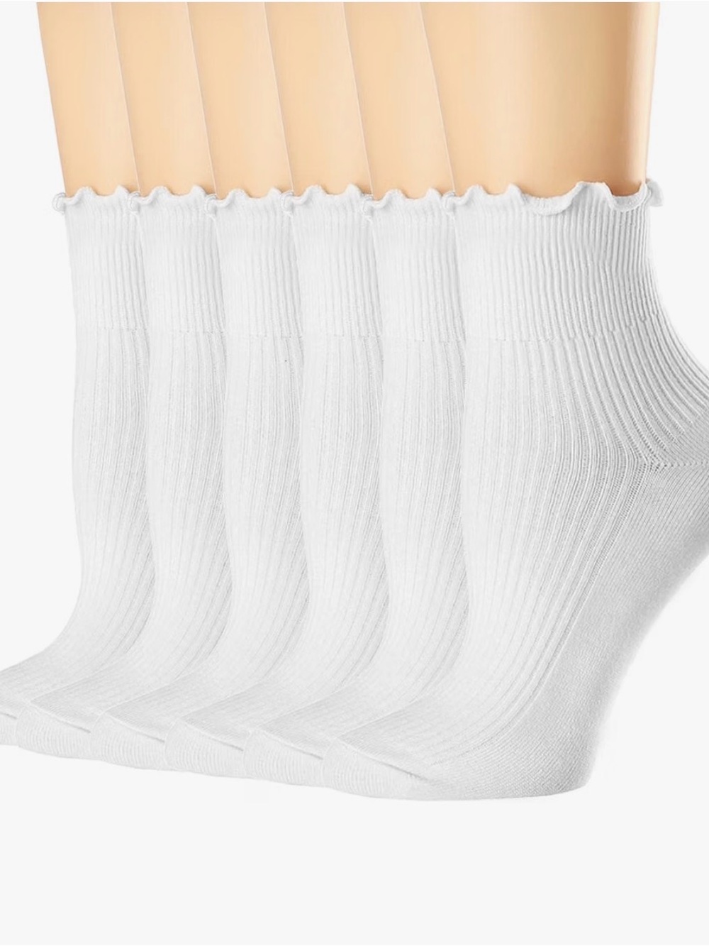 Mcool Mary Women’s Cute Ankle Winter Warm Knit Cotton Frilly Sock 6 Pack